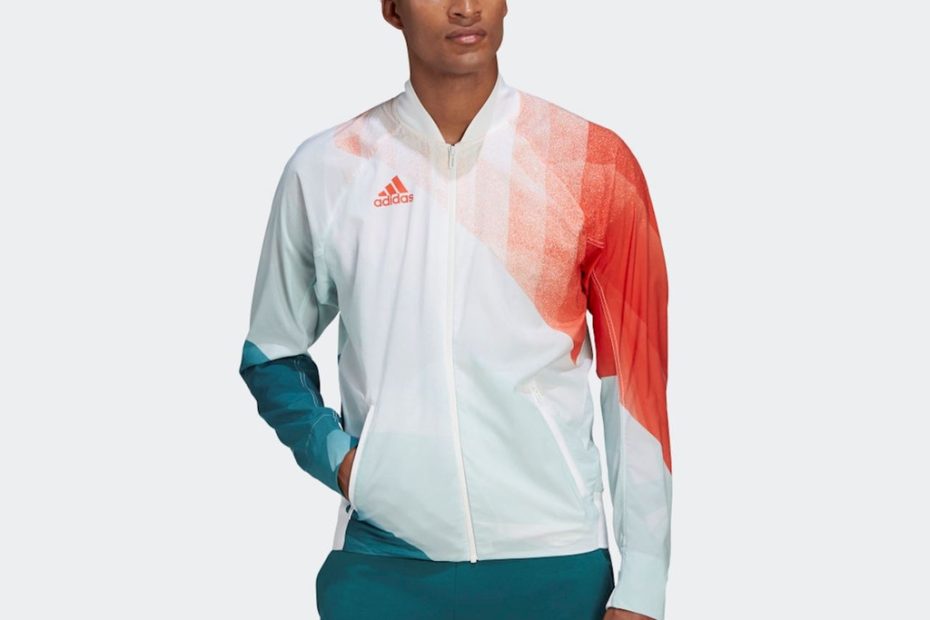 Áo Khoác Adidas Nam Chính Hãng - Team Hungary Podium Jacket - Xanh/Trắng/Đỏ  | Japansport Gf0292